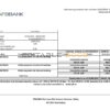 Azerbaijan AFB bank statement template in Word and PDF format, fully editable