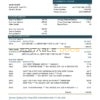 Bahrain Ahli United Bank statement template in Word and PDF format