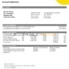 Bolivia Banco Union bank statement template in Word and PDF format