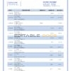 Belgium AXA Bank statement template in Word and PDF format