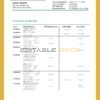 Belgium Crelan bank statement template in Word and PDF format