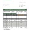 Bolivia Banco Ganadero bank statement template in Word and PDF format