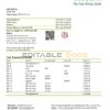 Burkina Faso Ecobank proof of address bank statement template in Word and PDF format (.doc and .pdf)