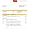 Dominica CIBC First Caribbean International Bank proof of address statement template in Word and PDF format