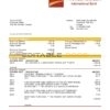 Canada CIBC Bank statement template in Word and PDF format (.doc and .pdf)