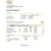 Central African Republic Bank of Central African States (BEAC) bank statement template, Word and PDF format (.doc and .pdf)