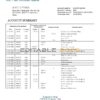 Chad Ecobank bank statement template in Word and PDF format