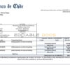 Chile Banco de Chile bank statement template in Word and PDF format