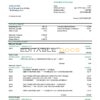 China Minsheng bank statement template in Word and PDF format (.doc and .pdf)