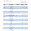 Colombia BBVA bank statement template in Word and PDF format
