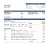 Comoros Exim bank statement Word and PDF template, fully editable