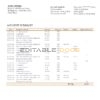 Costa Rica Banco Improsa bank statement template in Word and PDF format