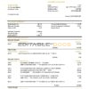 Cuba Banco Central de Cuba bank proof of address statement template in Word and PDF format