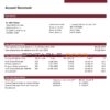 Cuba Bandec Banco de Credito y Comercio bank statement template in Word and PDF format, good for address prove