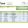 Czechia Air bank statement template in Word and PDF format