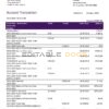 Estonia Inbank bank statement template, Word and PDF format (.doc and .pdf)