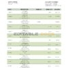 Fiji Bank of South Pacific bank statement template in Word and PDF format