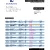 Germany Deutsche bank proof of address statement template in Word and PDF format