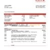 Guinea UBA Bank statement template in Word and PDF format, good for address prove