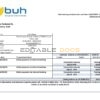 Haiti BUH bank statement template in Word and PDF format