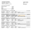 Hungary K&H Bank statement template in Word and PDF format