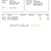 India UCO bank statement template in Word and PDF format