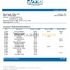 Jamaica Mortgage Bank statement template, Word and PDF format (.doc and .pdf)