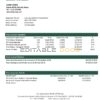 Kenya Co-Operative Bank proof of address statement template in Word and PDF format, .doc and .pdf format