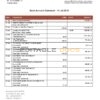 Libya Assaray (ATIB) bank statement easy to fill template in Word and PDF format