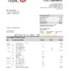 Luxembourg HSBC bank proof of address statement template in Word and PDF format, .doc and .pdf format