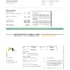 Malaysia Packet 1 Network bank statement template in Excel and PDF format (3 pages)