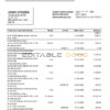 Malta Central Bank of Malta bank statement template in Word and PDF format