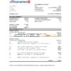 Mexico Citibanamex bank statement easy to fill template in .xls and .pdf file format