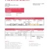 Montenegro Addiko Bank proof of address statement template in Word and PDF format, .doc and .pdf format