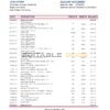 Portugal Banco Popular bank statement template in Excel and PDF format, .xls and .pdf format