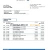 Qatar Ahlibank proof of address bank statement template in Word and PDF format, .doc and .pdf format