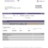 Qatar Development Bank statement template, Word and PDF format (.doc and .pdf)