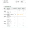 Romania CEC Bank statement template in Word and PDF format