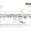 Romania Raiffeisen bank statement template in Excel and PDF format