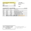 Russia Tinkoff bank proof of address statement (English version) template in Excel and PDF format