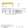 Russia Tinkoff bank proof of address statement (English version) template in Word and PDF format