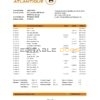 Senegal Banque Atlantique Bank statement easy to fill template in .xls and .pdf file format