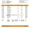 Senegal Banque Atlantique bank statement easy to fill template in Word and PDF format