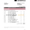 Serbia Societe Generale bank statement easy to fill template in .xls and .pdf format