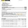 Slovakia Raiffeisen Bank statement template, Word and PDF format (.doc and .pdf)
