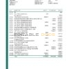 Slovenia Abanka d.d bank statement template in Excel and PDF format