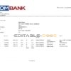 Somalia Sombank bank statement template in Word and PDF format