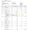 South Africa Imperial Bank statement easy to fill template in Word and PDF format