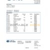South Korea Daegu bank statement easy to fill template in Excel and PDF format