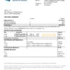 South Korea Industrial Bank of Korea bank statement template in Word and PDF format